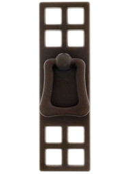Mackintosh Ring Pull With Pierced Backplate In Oil Rubbed Bronze